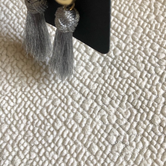 J. Crew gray tassel earrings - Picture 4 of 5